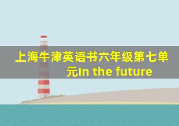 上海牛津英语书六年级第七单元In the future